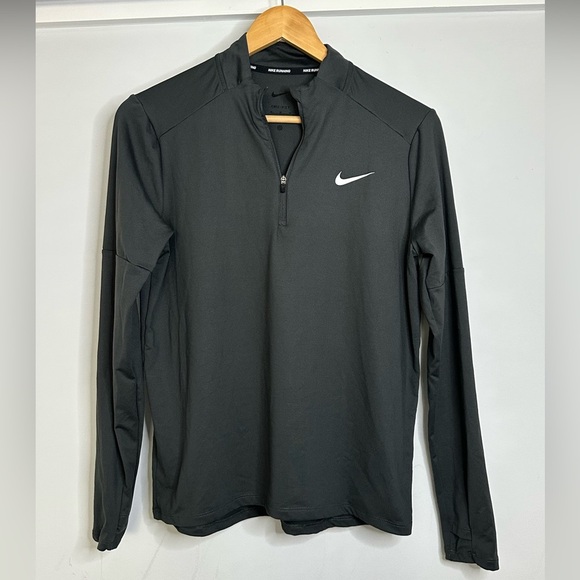NEW Nike Dri-Fit Women's Size Medium Element Half-Zip Running Top Gray - Picture 1 of 7